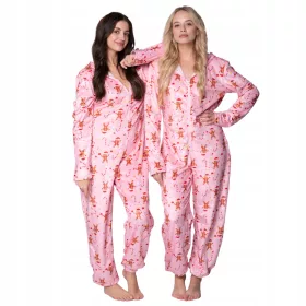   Slovenian Name: Mehek Onesie Kigurumi Pižama za Odrasle - Roza s Piškoti ⭐⭐⭐⭐⭐

SEO-Optimized Description: 
 Mehek Onesie Kigurumi Pižama za odrasle v vzorcu Piškotov je kreativen način za praznovanj