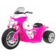 Baterijski Chopper Motocikel Roza + 3 kolesa + zvok + LED luči