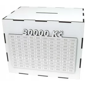   Narisan hranilnik za varčevanje 30.000 CZK, darilo za prihranek