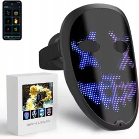  Programabilna LED maska za noč čarovnic