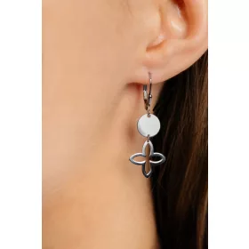    SREBRNI VISEČI UHANI ANGLEŠKI GRAJSKI PRSTAN ROŽA ZA DARILO