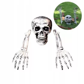   UMETNA HALLOWEEN LOBANJA GLAVA ROKE OKOSTNJAK DEKORACIJA ZA VRTOVE