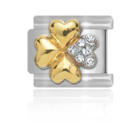 ZLATA VERIŽICA MODUL LINK MAYBEME SREČNA DETELJICA