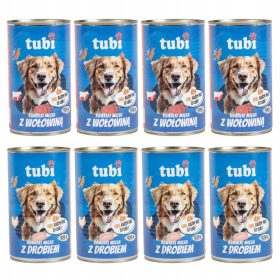   MOKRA HRANA ZA PSE Z GOVEDINO IN PERUTNINO V OMAKI, 1250g, MESO PERUTNINE, TUBI