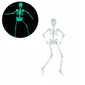   Viseči okvir s svetlečim kostnim skeletom dolžine 90 cm za noč čarovnic