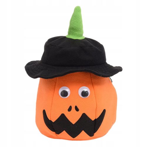Halloweenova vedro za otroke s čarovniško kapo