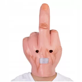    Maska s srednjim prstom 'Jebi se', smešni rekviziti Pokrivala za noč čarovnic s srednjim prstom