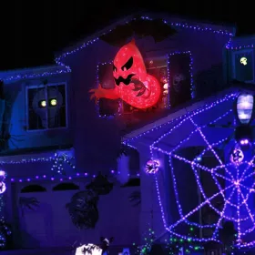   Ghost Thief Lights Halloween Napihljive igrače - Upiorni duch za praznovanje