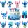 Figurice Disney Stitch 10 kosov za dekoracijo torte