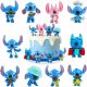 Figurice Disney Stitch 10 kosov za dekoracijo torte