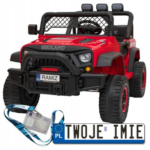 GEOLAND POWER TERENSKI AVTO ZA 2 OTROKA S DALJINSKIM UPRAVLJALNIKOM 2X200W RADIO MP3 LED