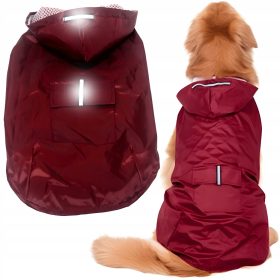 Mawe dežna jakna za pse odsevi rdeče 4XL