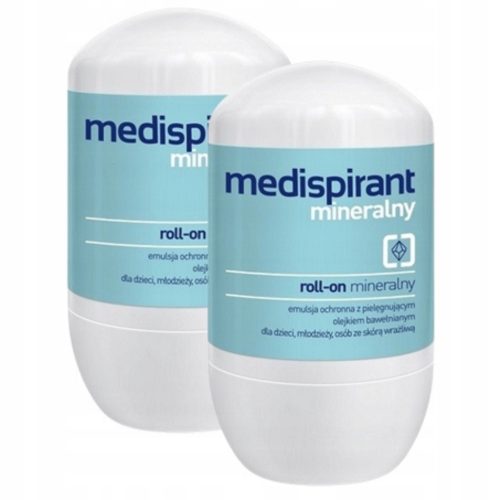 2x MEDISPIRANT MINERALNY Zaščitna emulzija z negovalnim oljem bombaža 40 ml