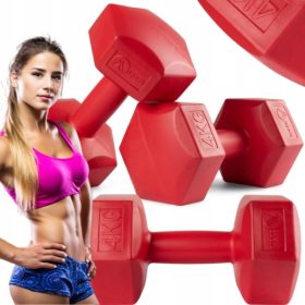    BITUMINOSE DUMBS 2x4KG HEXAGONAL DUMMBHIPS UTEŽI ZA FITNES VADBE