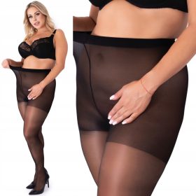   Rajstope PLUS SIZE 40 DEN Podpora Relax ČRNE polmat Fenome 8/9