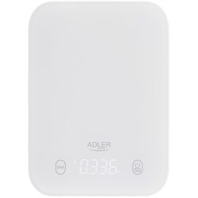    Adler AD 3181 kuhinjska tehtnica 10 kg Tara funkcija LED Bela