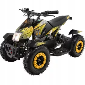 Električni otroški Quad ATV Cobra 800 W (črna/rumena)