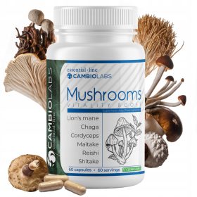   Mushrooms Vitality Boost iz CambioLabs - naravna moč vitalnih gob v kapsulah
