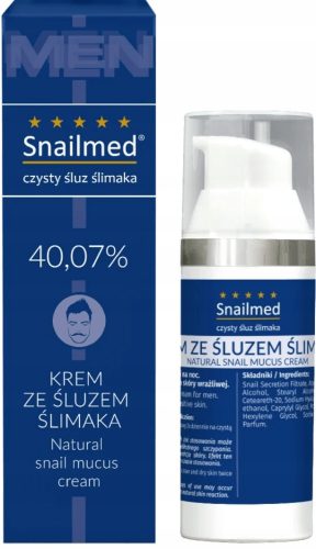 Večnamenska moška krema za obraz z naravnim polžjim sluzom in hialuronsko kislino