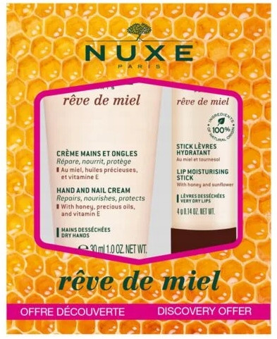 Nuxe Reve de Miel set za intenzivno nego ust in rok