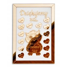   Darilo za učitelje - Unikatna lesena tablica z zahvalo TABN-2Z