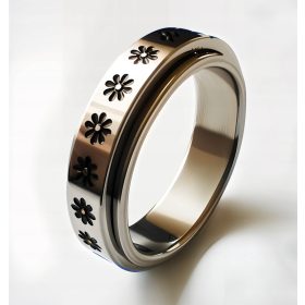 Antistresni obroč s cvetličnim vzorcem