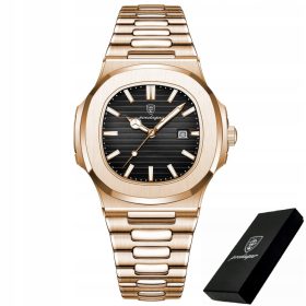 ELEGANTNA MOŠKA URA POEDAGAR NA ZAPESTNICI DATUMA STATEMENT