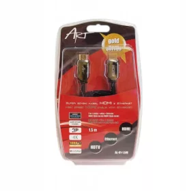    HDMI kabel AL-01 ART1.4 m/m HQ pozlačen 1.5m ETHE 1080p Pozlačeni konici