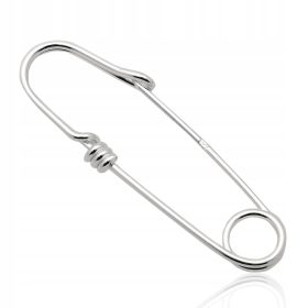 Srebrna broška z varnostno iglo 925