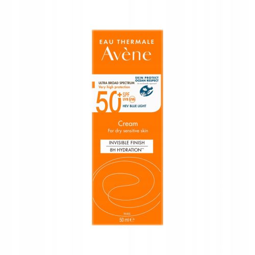 Krema za obraz Avene z zaščitnim faktorjem SPF 50+ za občutljivo in suho kožo, 50 ml