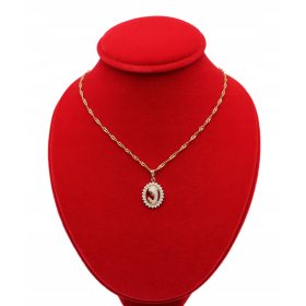   Zlati KOMPLET iz 316L kirurškega jekla Z834 MEDALJA MATERE BOŽJE