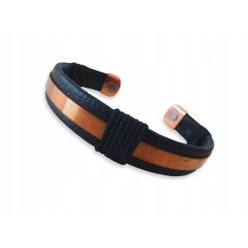   AURELIA Magnetna zapestnica za zdravje, bakreno USNJE iz Indije, ročno izdelana