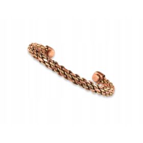   MAGNETNA ZDRAVILNA BAKRENA ZAPESTNICA AURELIA Z ZLATIM VERIŽICEM