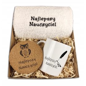 Darilo za učitelja - Gravirana škatla s sovo