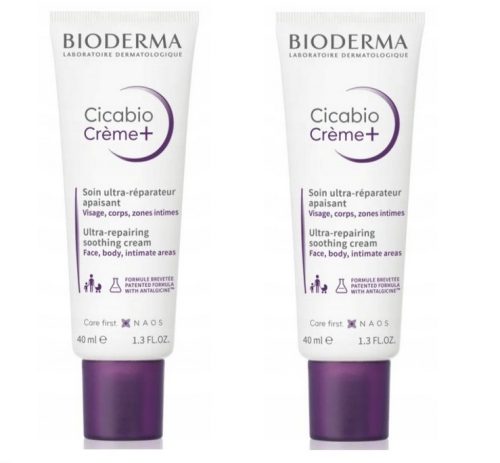 Bioderma Cicabio Creme+ Pomirjajoča in obnavljajoča krema 2x40ml