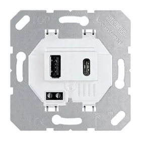 Polnilec Jung USB 15CAWW z 2 USB vhodoma tipa A
