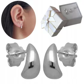  Ženski srebrni uhani, drobne solze, čepki, solzice, 925