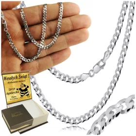   Moška srebrna verižica 925 Pancerka DIAMANT POLN 3,5 mm z BREZPLAČNO graviranjem