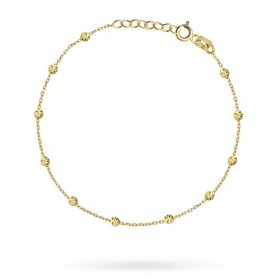 ZLATA BRACELET 585 Z DIAMANTNIMI KROGLICAMI M.JOPEK