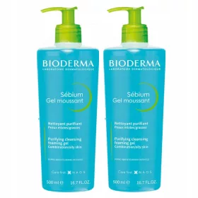   Bioderma Sébium Gel Moussant Antibakterijski Čistilni Gel za Obraz, 2 x 500 ml