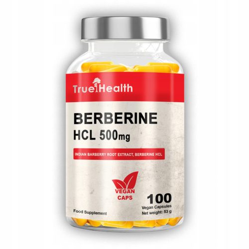 Berberin HCL 500 mg - 100 kapsul za zdravje srca, uravnavanje sladkorja in izboljšanje prebave