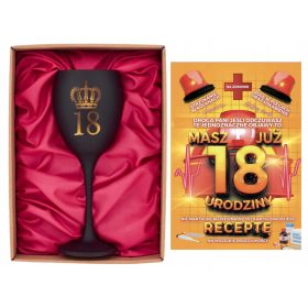   Kozarec za vino in recept za voščilnico 18. rojstni dan deklice