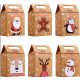 Darilne vrečke za božična darila iz kraft papirja, 24 kosov