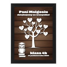   Darilo za učitelje s personalizirano grafiko in imeni učencev