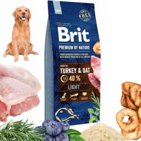    BRIT PREMIUM BY NATURE LIGHT TURKEY Suha hrana s puranom in ovsom 15KG