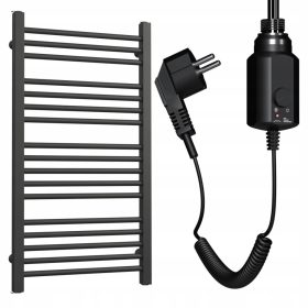   ELEKTRIČNI GRELEC LESTVA 940/550 MAT ČRNA + GRELEC 300W ČRN 24H