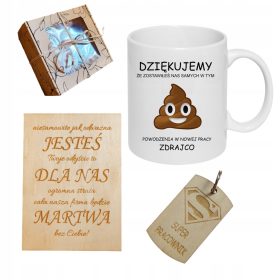   ADIOS KOMPLET ZA SLOVO IZDAJALEC SREČNO V NOVI ZAPOSLITVI DARILNI SET