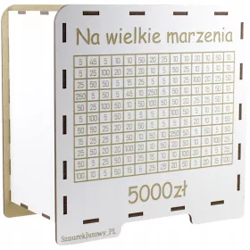 Velika bela darilna skrinjica za velike sanje 5.000 PLN
