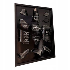   Darilo za rojstni dan z unikatno sliko z zatopljeno steklenico Jack Daniels v smoli