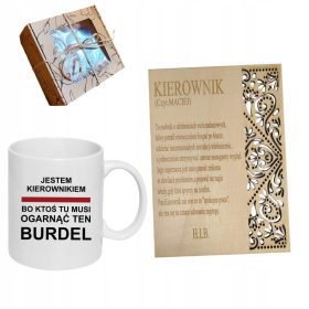 DARILO ZA ŠEFA Z KUBKI IN GRAVIRANJEM